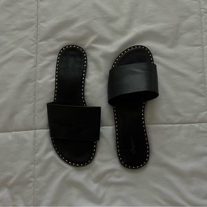 Black sandals for sell, I have sizes from 5.2-9, 10. All BRAND NEW.